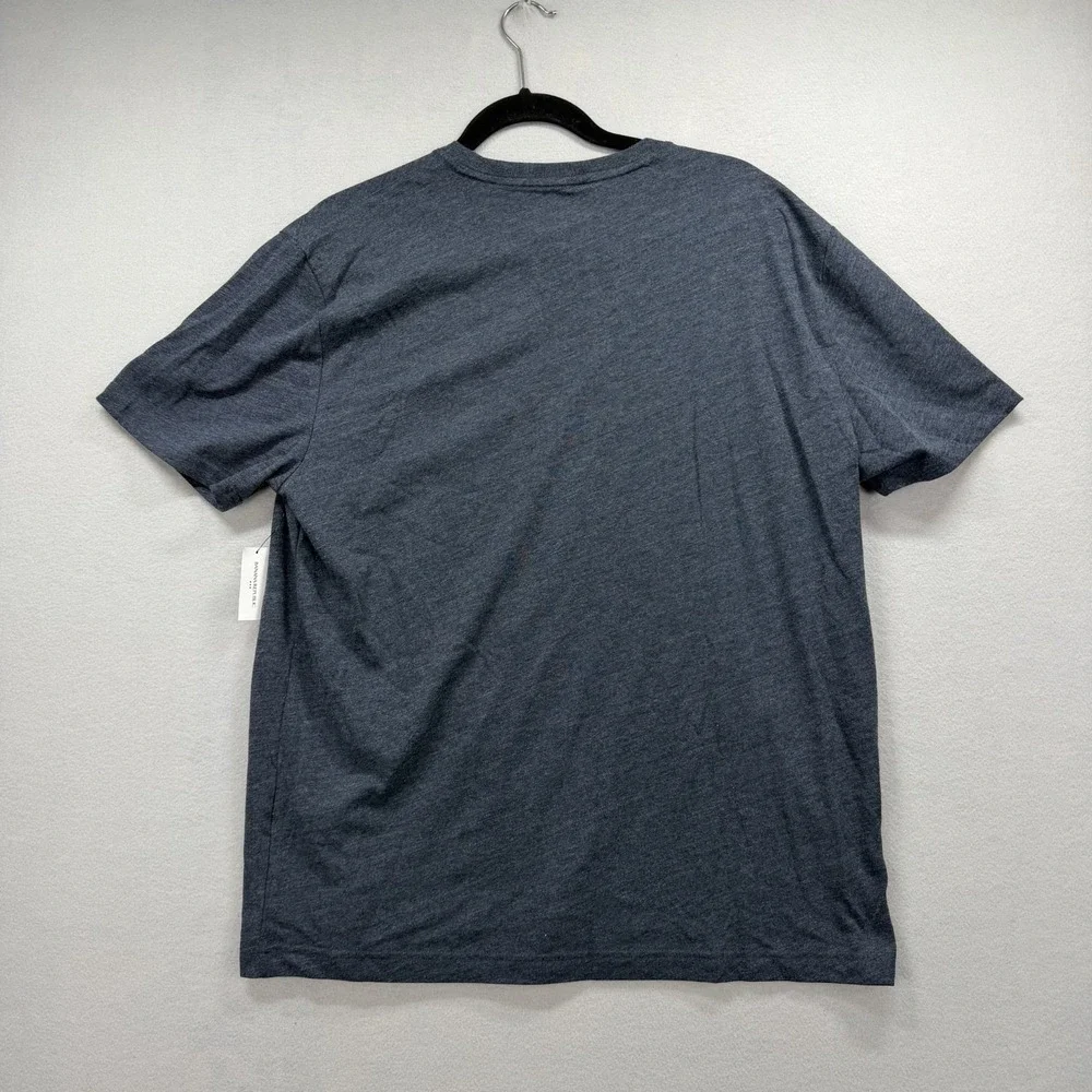 Banana‎ Republic Premium Wash T Shirt Mens Large Tall Gray Crew Neck Casual Tee